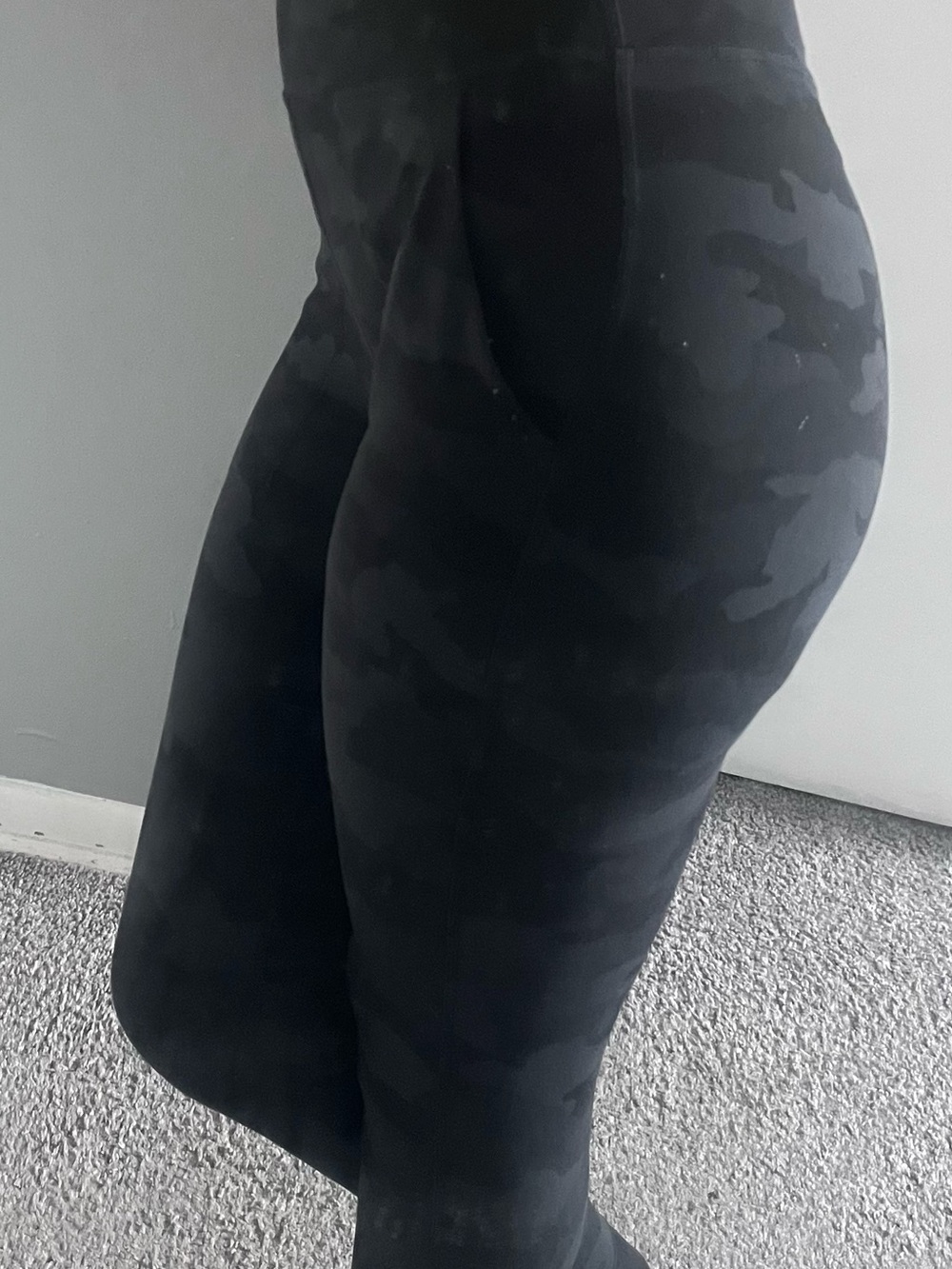 lululemon athletica Black Camo High-Rise jogger.